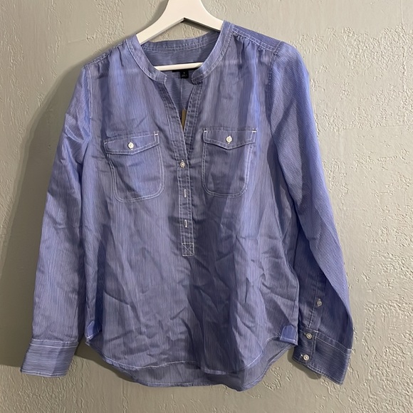 NWT J.Crew Classic popover shirt in Stripe - Picture 5 of 11